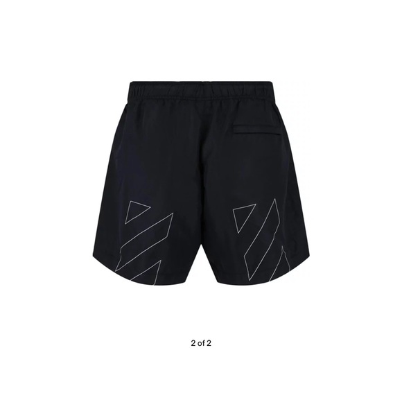Off - White logo diagonal swim trunks NWT - Picture 2 of 8